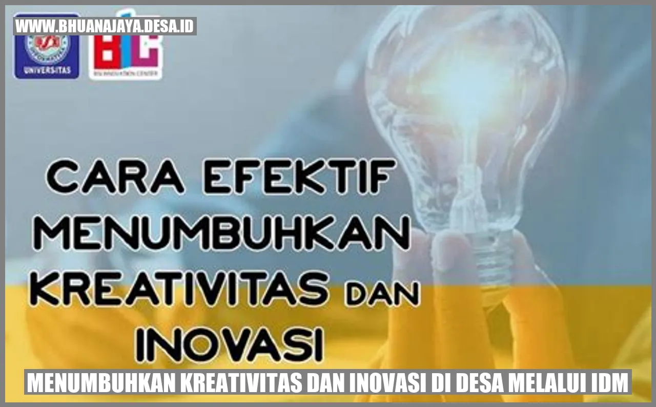 Gambar Menumbuhkan Kreativitas dan Inovasi di Desa Melalui IDM