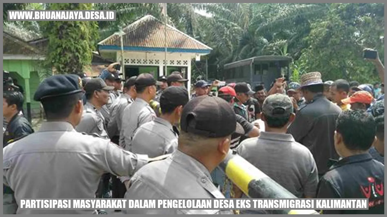 Partisipasi masyarakat dalam pengelolaan desa eks transmigrasi Kalimantan
