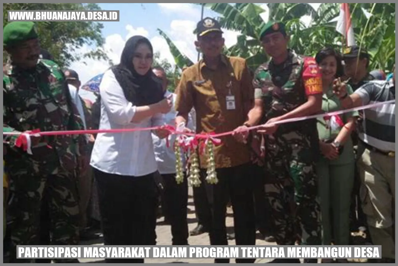 Gambar Partisipasi Masyarakat dalam Program Tentara Membangun Desa