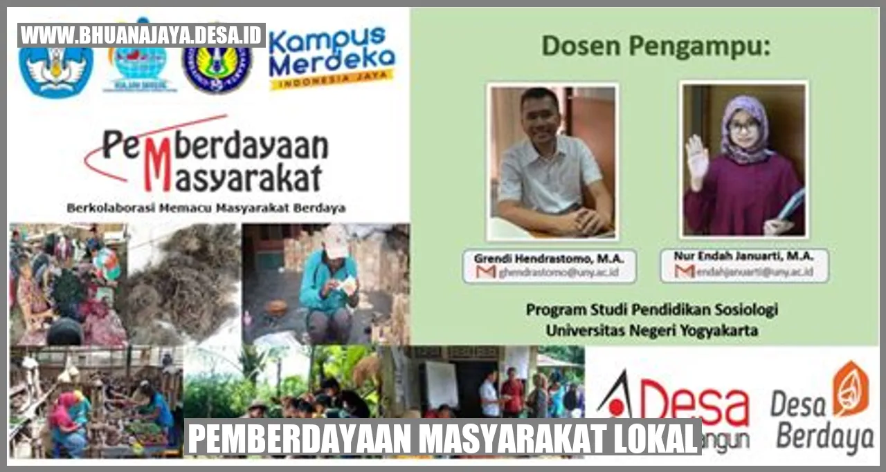 Pemberdayaan masyarakat lokal