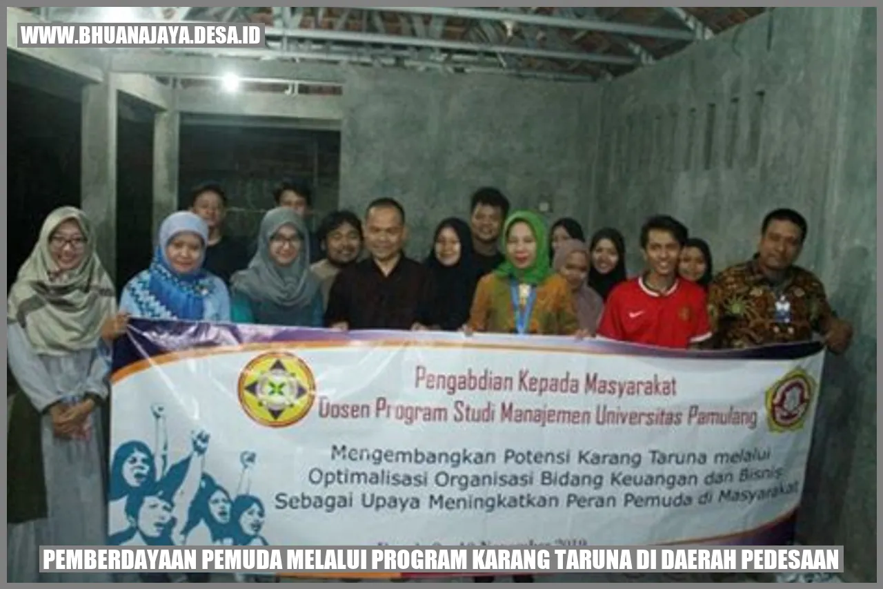 Pemberdayaan Pemuda Melalui Program Karang Taruna di Daerah Pedesaan