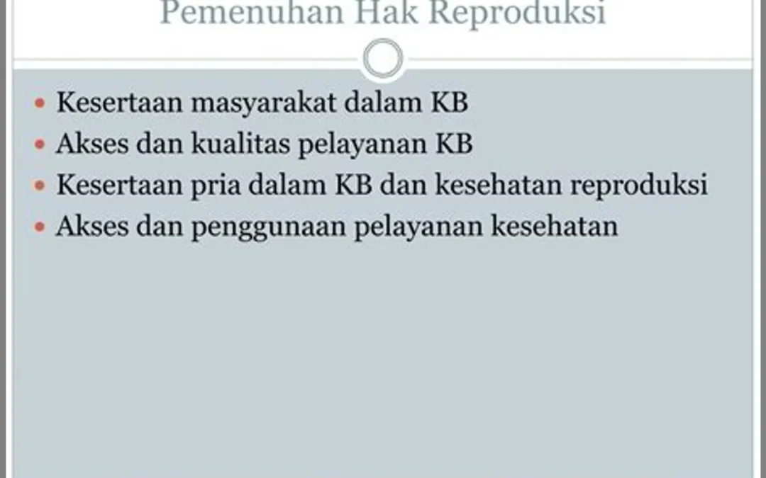Pemenuhan Hak Reproduksi di Kampung KB: Mempertahankan Kesehatan Reproduksi Keluarga