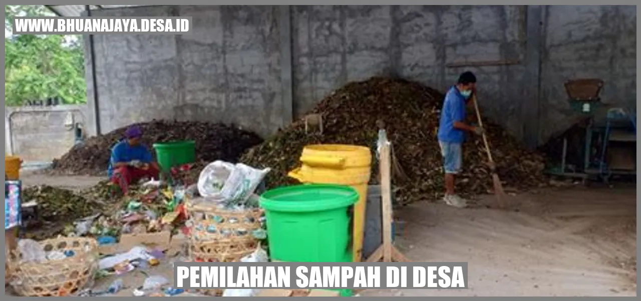 Pemilahan sampah di desa