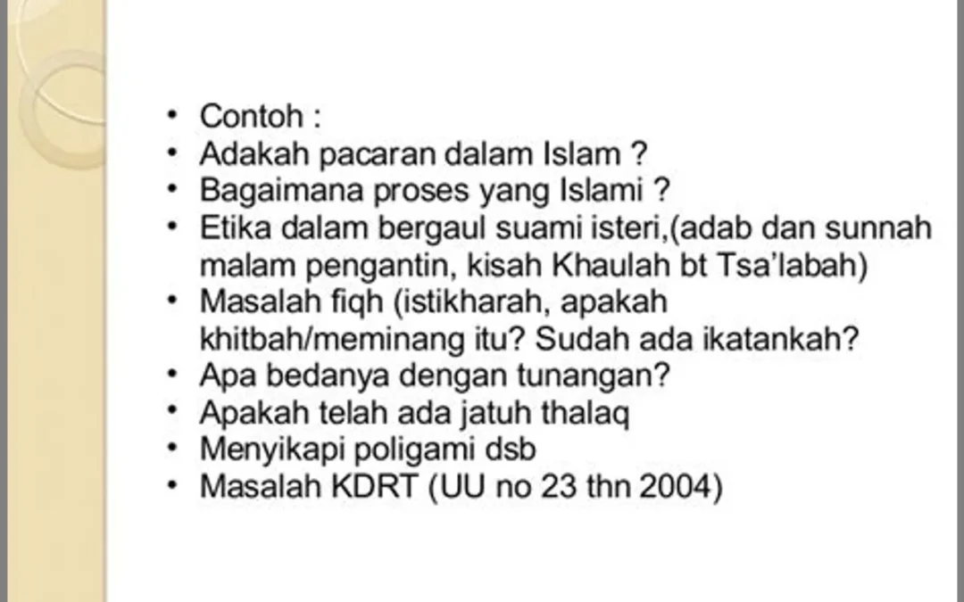 Pendampingan Pranikah: Persiapan Mental dan Emosional Menuju Pernikahan