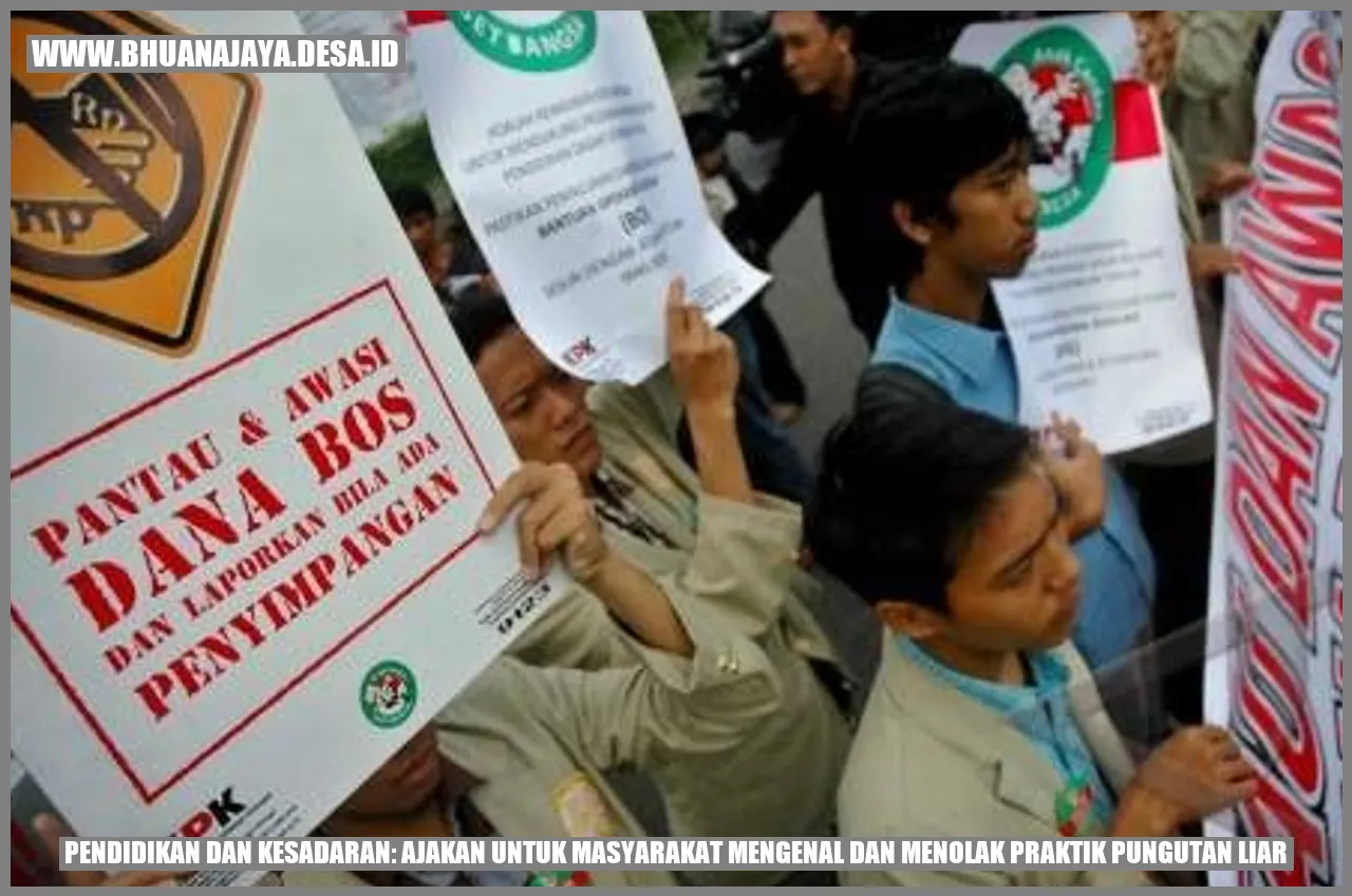 Pendidikan dan Kesadaran: Ajakan untuk Masyarakat Mengenal dan Menolak Praktik Pungutan Liar