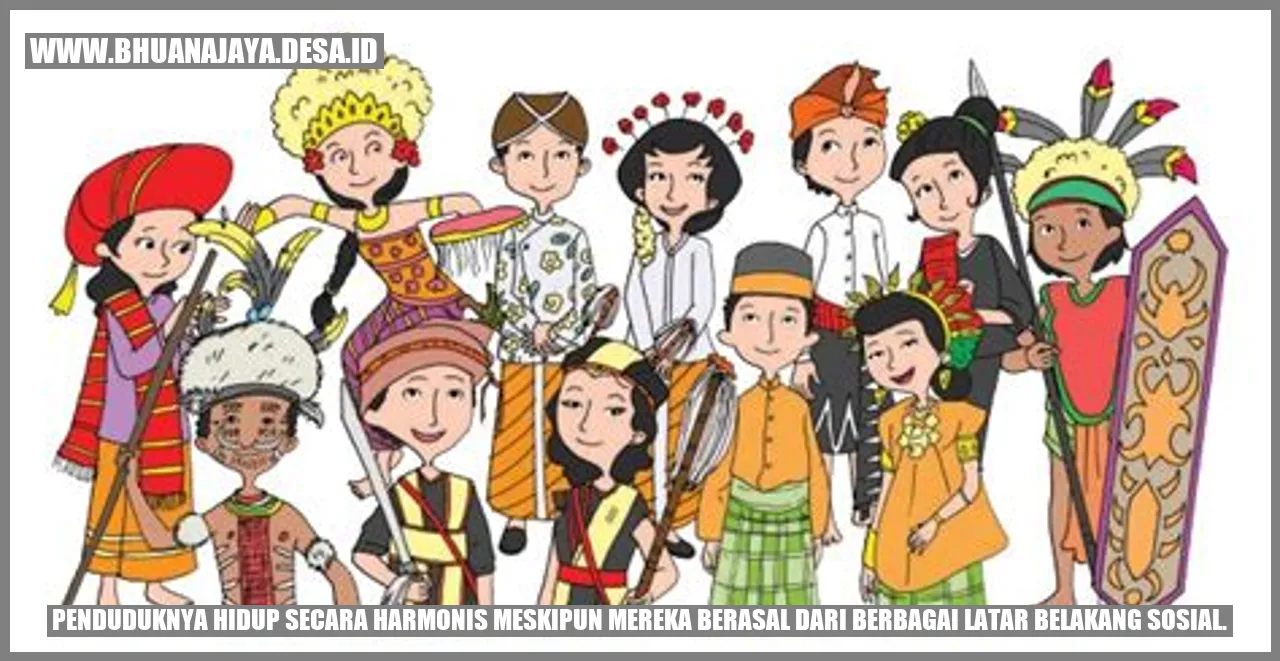Gambar Penduduk Hidup Harmonis