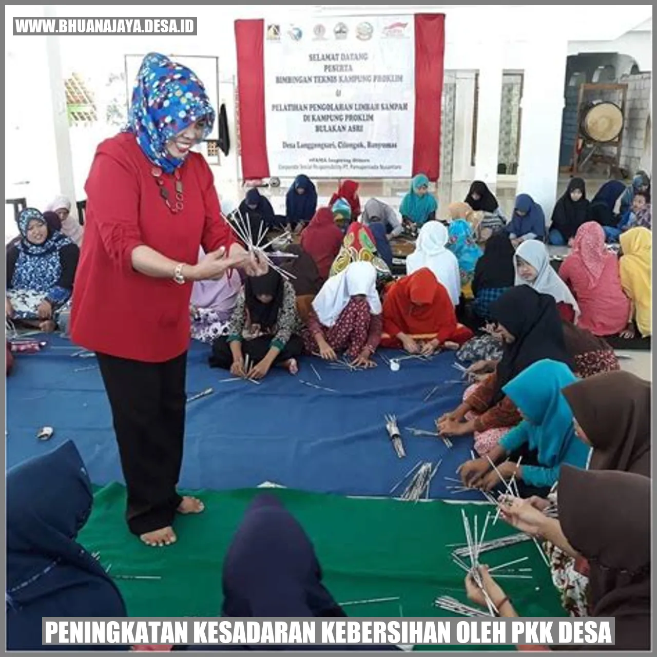 Peningkatan Kesadaran Kebersihan oleh PKK Desa