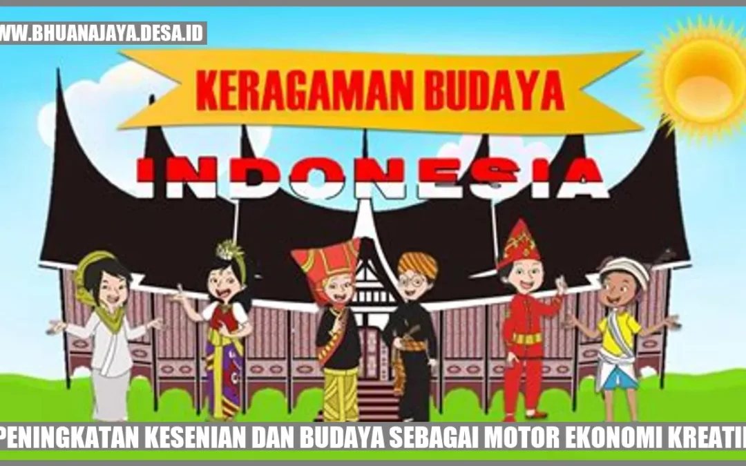 Peningkatan Kesenian dan Budaya sebagai Motor Ekonomi Kreatif