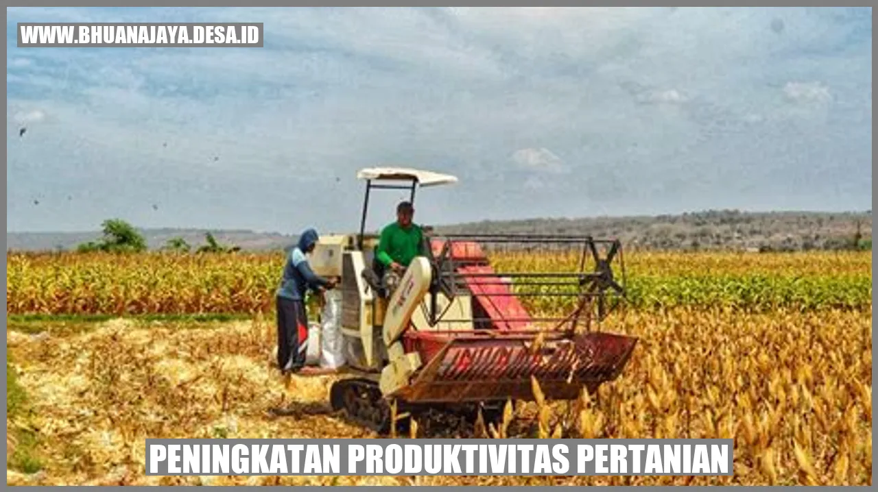 Peningkatan Produktivitas Pertanian