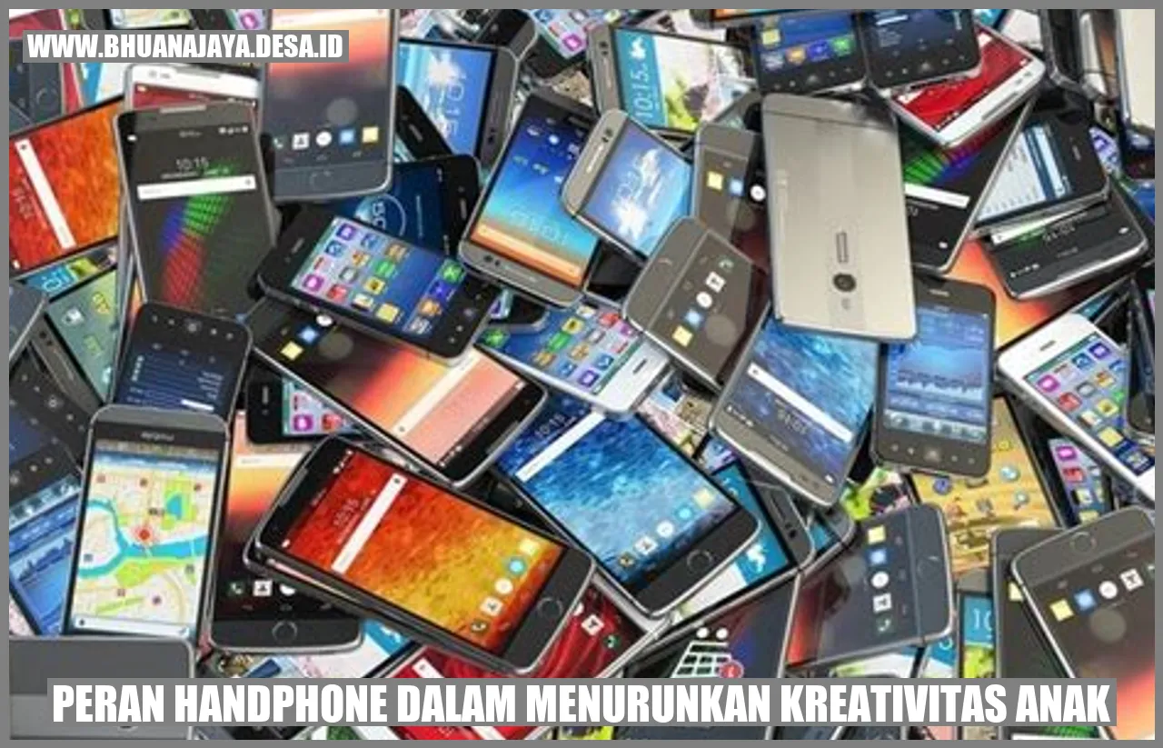 Peran Handphone dalam Menurunkan Kreativitas Anak
