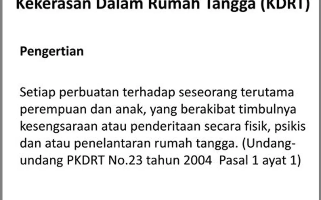Peran PKK dalam Mencegah Kekerasan dalam Rumah Tangga