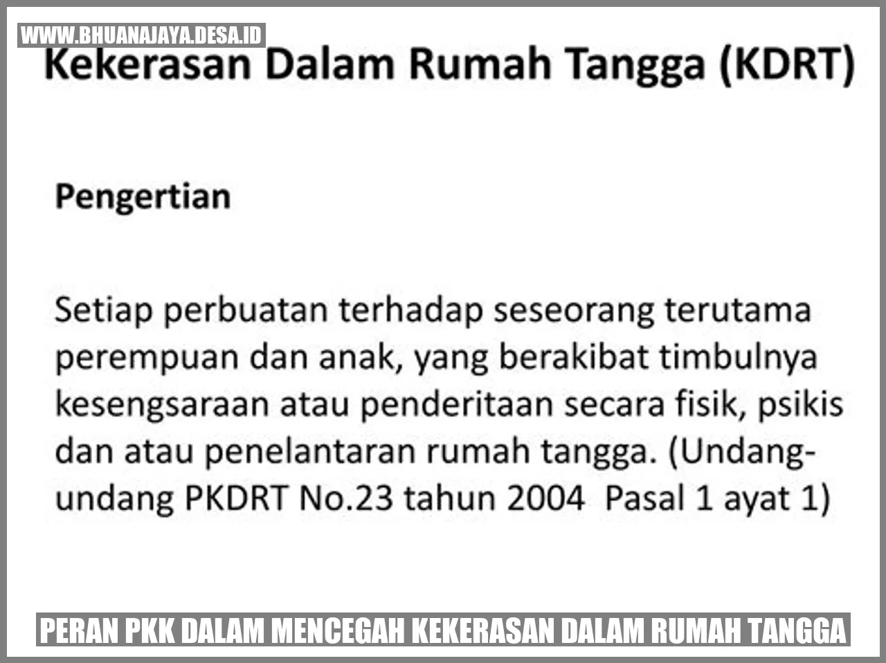 Peran PKK dalam Mencegah Kekerasan dalam Rumah Tangga