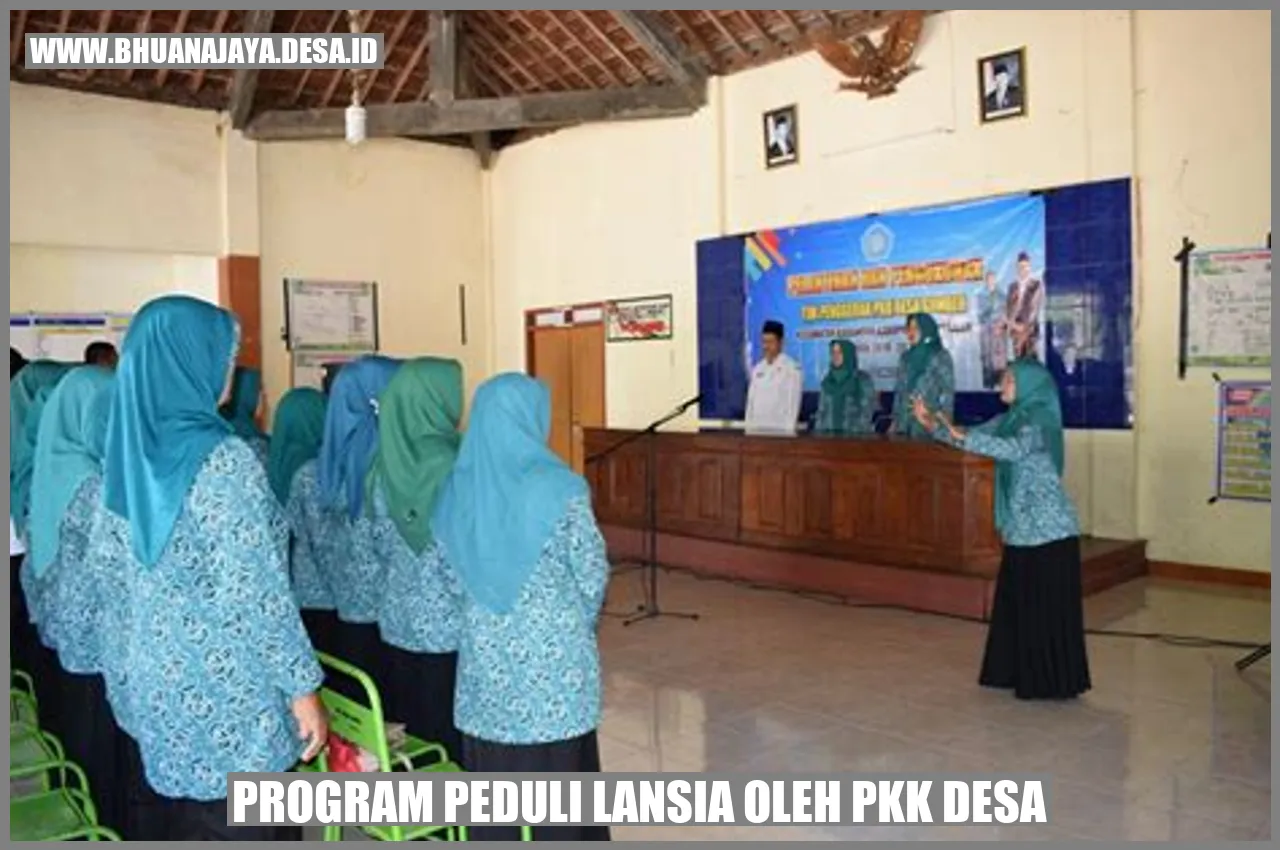 Program Peduli Lansia oleh PKK Desa