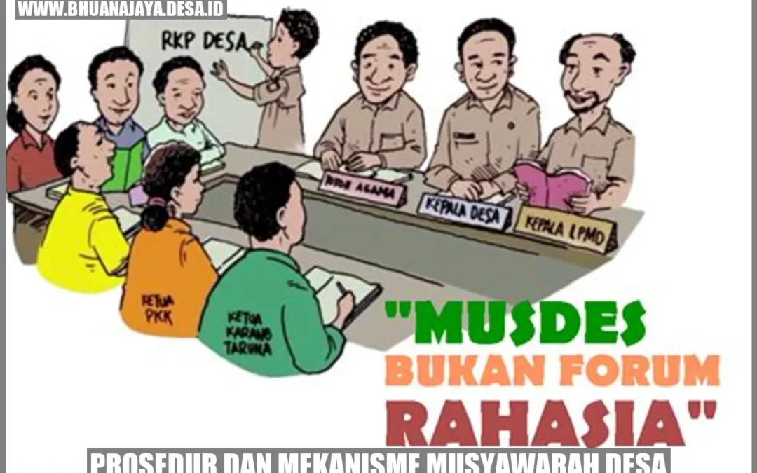 Prosedur dan Mekanisme Musyawarah Desa