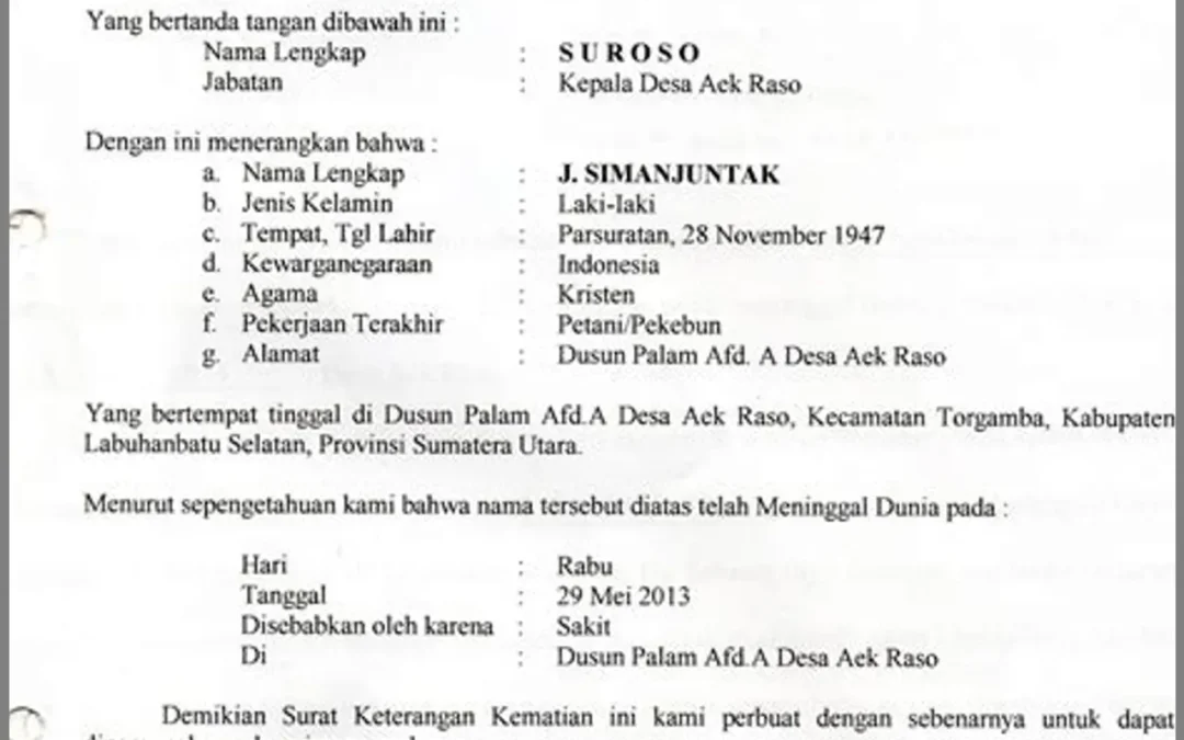 Surat Keterangan Kelahiran dan Kematian: Semua yang Perlu Anda Ketahui