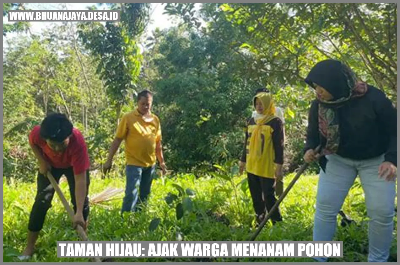 Taman Hijau: Ajak Warga Menanam Pohon