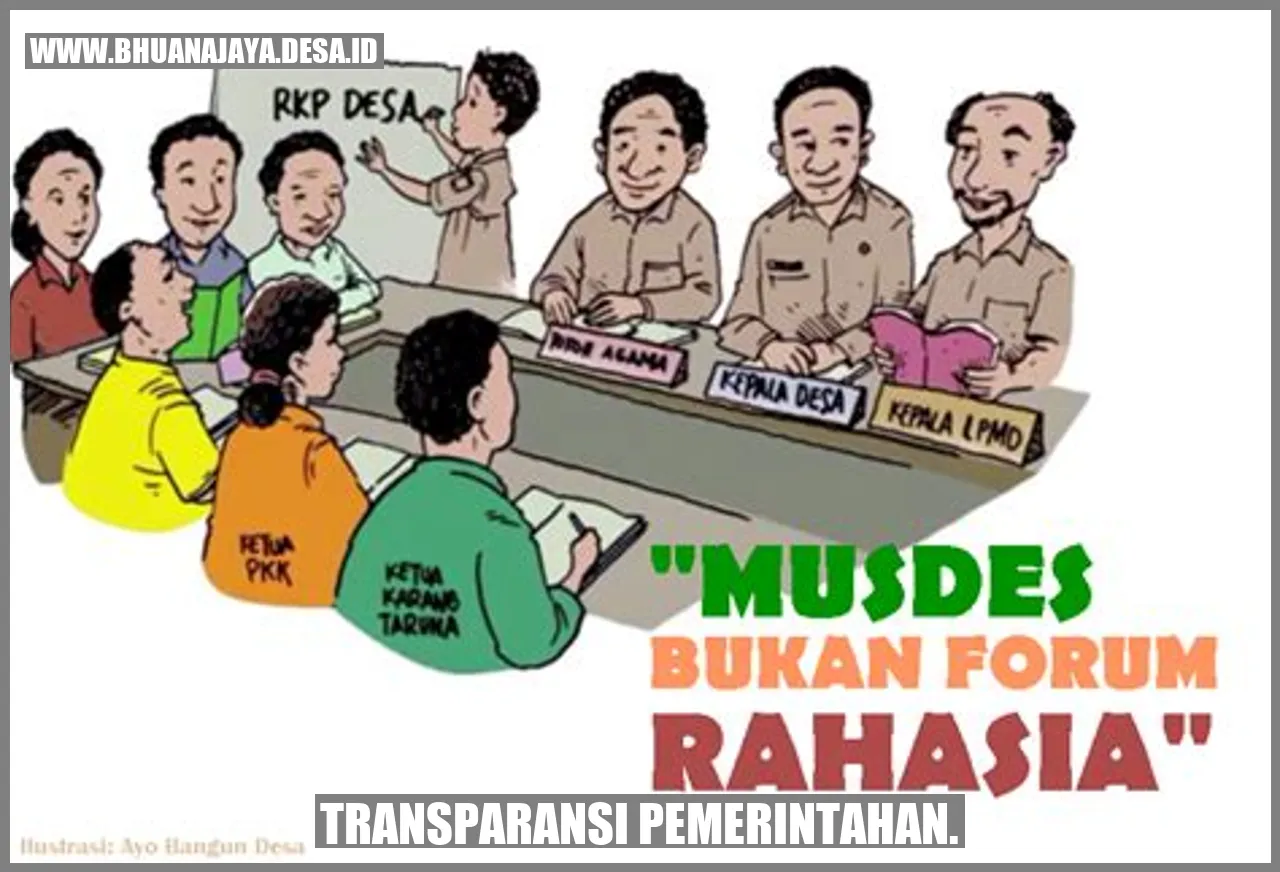Transparansi Pemerintahan.