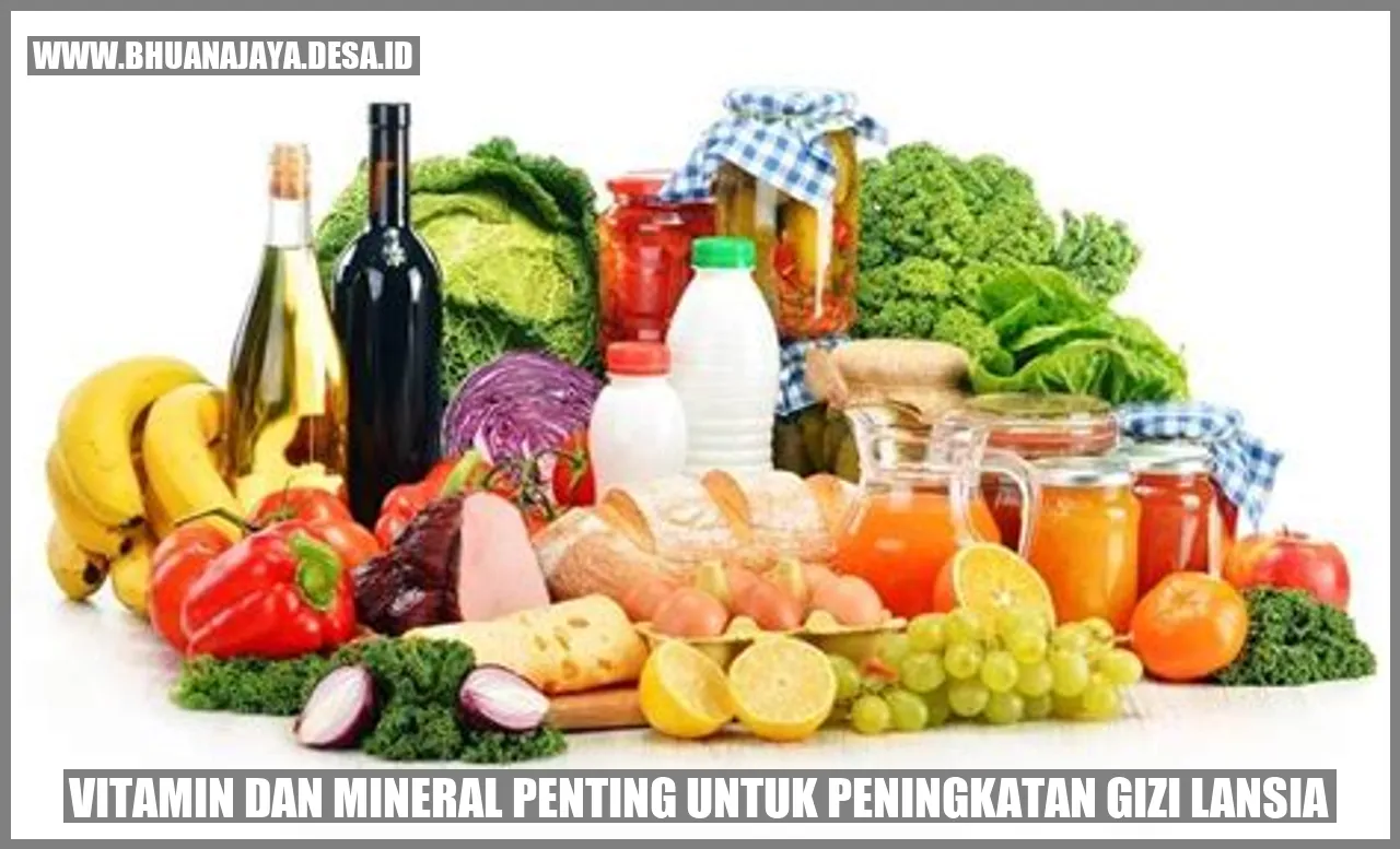 Vitamin dan Mineral Penting untuk Peningkatan Gizi Lansia